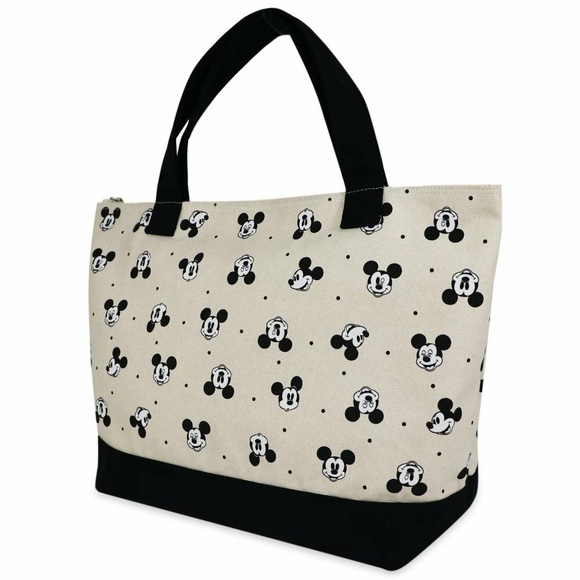 Disney Handbags - Disney Mickey Mouse Face Expressions Cotton Canvas Tote Bag - New with tags!